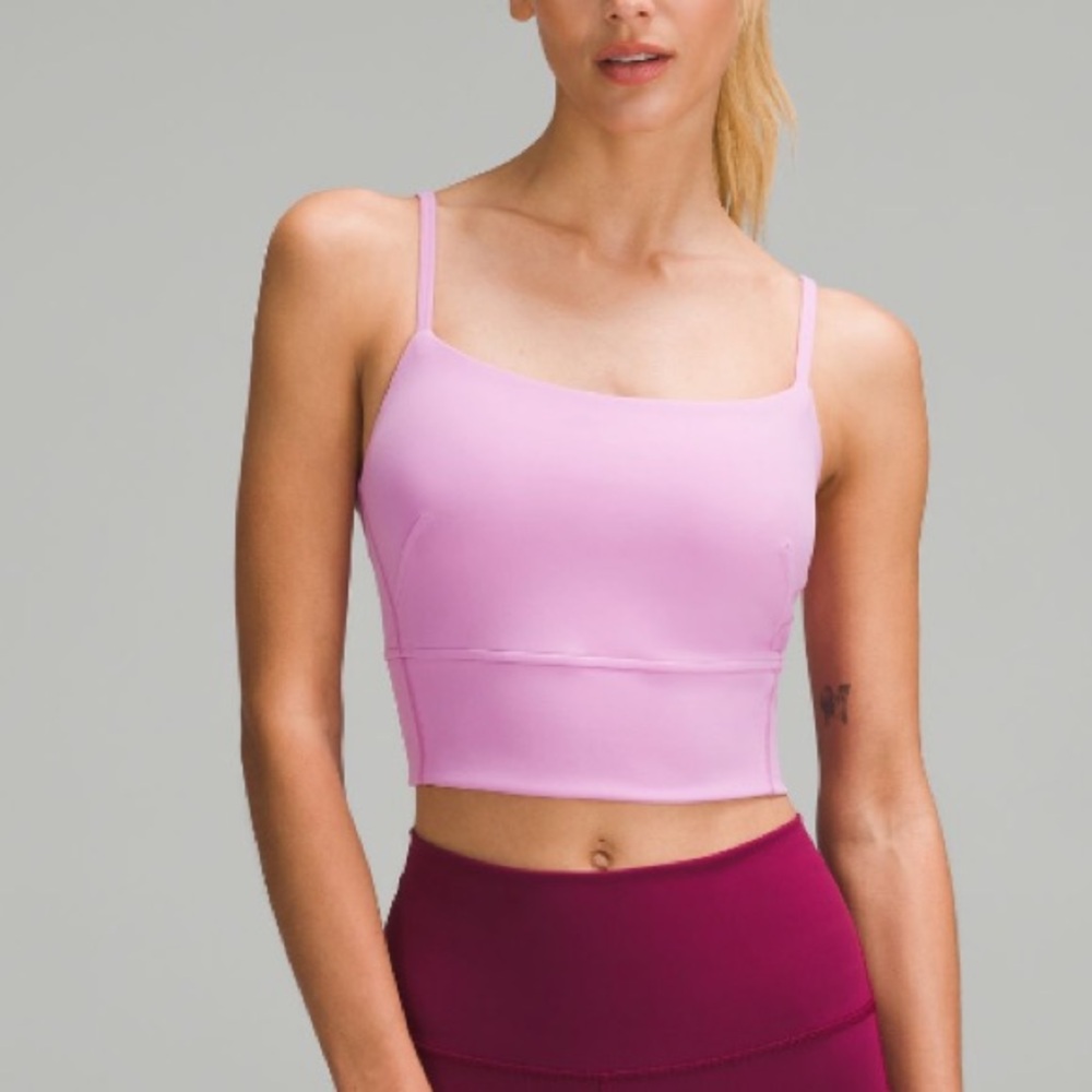 lululemon Wunder Train Strappy Tank Top in Dahlia Mauve
